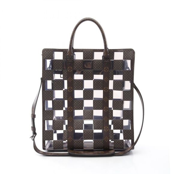 Louis Vuitton Monogram Sac Plat 2way Tote Bag M20866 - Picture 1 of 6